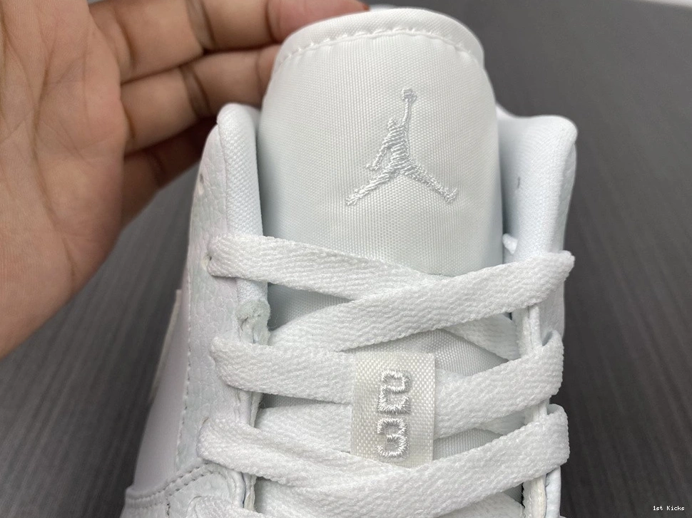 White Tumbled - 553558-130 1 Low Jordan Triple Leather 0321